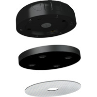 Klebemontage der PUCK-V2 Rundstrahlantennen mit Mobilfunk, Wi-Fi und GPS von Poynting