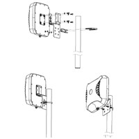 XPOL-2-5G 2x2 MiMo LTE Antenne mit 698 - 3800 MHz von Poynting Mastmontage