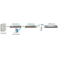 CAT5 Reach DVI Extender Raritan CATx DVI KVM Extender