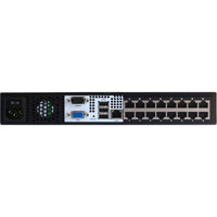 DLX2-216 KVM over IP Switch mit 16 KVM Anschlüssen von Raritan Rückseite