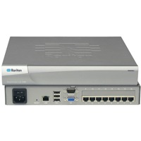 DLX-108 von Raritan ist ein KVM over IP-Switch für 1 Remotebenutzer und 1 lokalen Benutzer auf 8 Serverports.