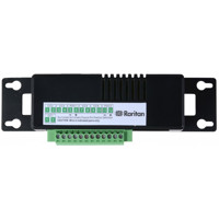 DX-D2C6 PDU Sensor mit 5x Kontaktschluss- und 2x Trockenkontakt Anschlüssen von Raritan von oben