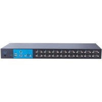 EZ-116 von Raritan ist ein kaskadierbarer KVM Switch mit 16 HDB-15 Serverports.