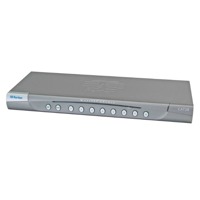 MCCAT28 von Raritan ist ein KVM Switch über CAT5 mit 8 Serverports für 2 Benutzer.