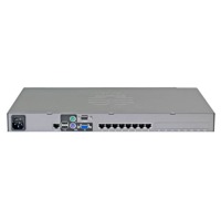 MCCAT28 von Raritan ist ein KVM Switch über CAT5 mit 8 Serverports für 2 Benutzer.