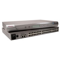 P2-UMT242 von Raritan ist ein Matrix KVM-Switch für 2 Benutzer auf 43 Serverports.