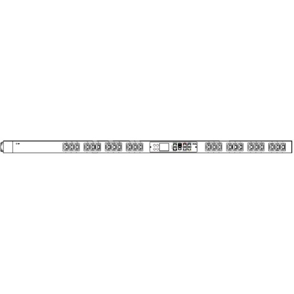 PX3-1486V 1-phasige Steckdosenleist mit 24 IEC320 C13 Steckdosen von Raritan