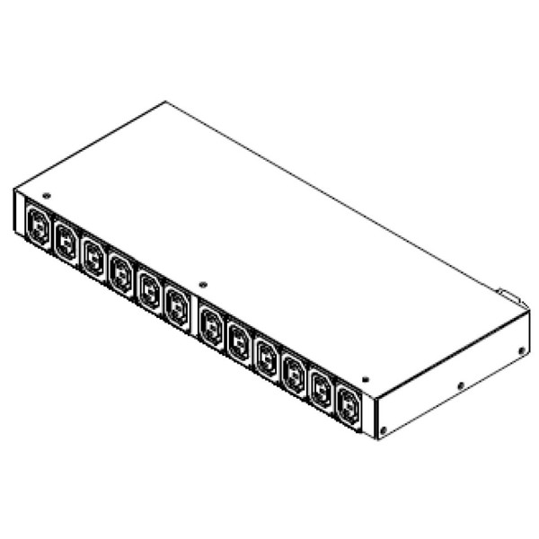 PX3-4260R 1-phasiger Stromverteiler mit 12 IEC320 C13 Anschlüssen von Raritan