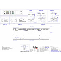 PX3-4607X-V2 3-phasige Rack PDU von Raritan mechanisches Diagramm