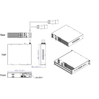 PX3TS-1469R 32A Rack Transfer Switch mit 200-240V Spannungseingang von Raritan Dimensionen