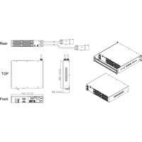 PX3TS-5469R 32A Hybrid Transfer Switch mit 20 Outlet-Metered und Switched Ausgängen von Raritan Dimensionen