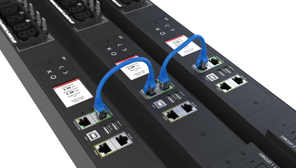 PX4 Rack PDUs intelligente Power Distribution Units von Raritan PDU-Link Ports