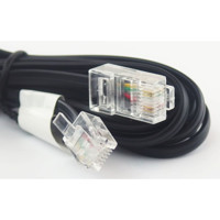 RJ12M-RJ45M 2 Meter langes RJ12 (M) zu RJ45 (M) Adapterkabel von Raritan Stecker