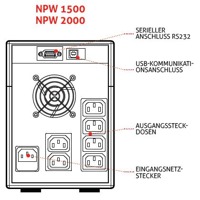 Net Power Riello UPS 600 - 2000VA Line Interaktive USV Anlagen