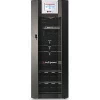 Multi Power MPX 75 CBC Combo Cabinet USV Anlage mit 3x Slots für 25 kW Leistungsmodule von Riello UPS Front
