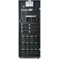 Multi Power MPX 75 CBC Combo Cabinet USV Anlage mit 3x Slots für 25 kW Leistungsmodule von Riello UPS Front offen