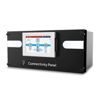 Connectivity Panel der Multi Power modularen USV Anlage mit 1-28x42kW von Riello UPS.