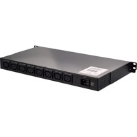 Multi Socket PDU einphasige Steckdosenleiste mit 8x überwachten IEC 320 C13 Ausgängen von Riello UPS Rückseite