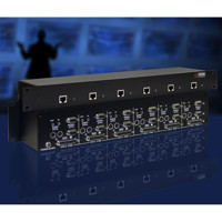 CrystalView CAT5 Rack KVM Extender mit verschiedenen Empfängern von Rose Electronics.