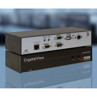 CrystalView CAT5 KVM Extender über CAT5 Leitungen von Rose Electronics.