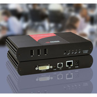 CrystalView Extreme KVM over IP Extender mit DVI und USB von Rose Electronics.