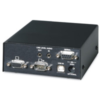 Rückseite der Local Unit des SD-VUE/50A VGA, USB und Audio Extenders von Scene Double.