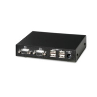 Rückseite der Remote Unit des SD-VUE/52 USB und VGA Extenders von Scene Double.