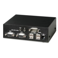 Rückseite der Remote Unit des SD-VUE/52A USB, VGA und Audio Extenders von Scene Double.