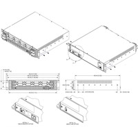 48DCWB-08-2X100-B0NB schaltbarer -48 VDC Stromverteiler von Server Technology Zeichnung