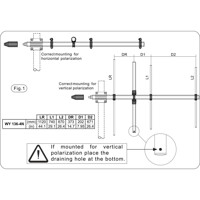 Montageanweisungen der WY 136-4N VHF Yagi Antenne von SIRIO Antenne