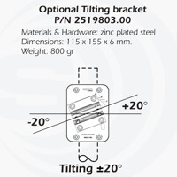 Neigungsmontage-Halterung der WY 136-4N VHF Yagi Antenne von SIRIO Antenne