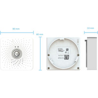 Zeichnung des BREEZE-V LoRaWAN Smart Room Sensor und Präsenzmelder von TEKTELIC