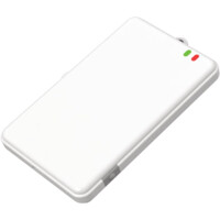 Leicht gedrehte Ansicht des CHICKADEE LoRaWAN Personen/Asset Tracker von TEKTELIC