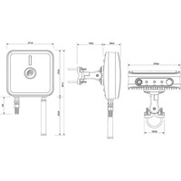 QuMax RUT230/240 Router Gehäuse mit internen Antennen für die RUT230/240 Router von Teltonika Zeichnung