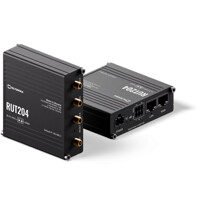 RUT204 Teltonika CAN-Bus LTE Router stehend und liegend