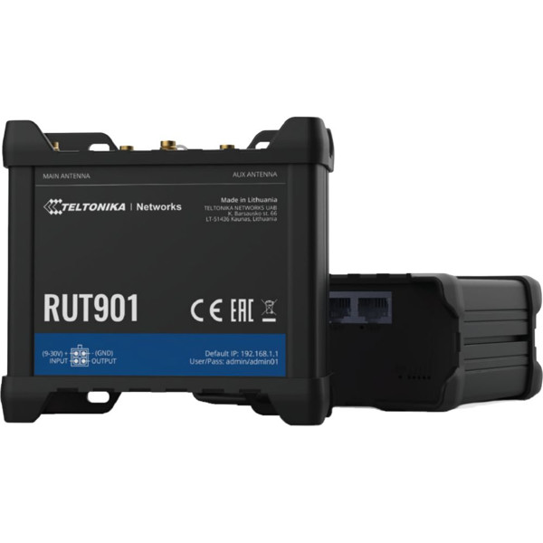 RUT901 industrieller 4G LTE Cat 4 Mobilfunk Router von Teltonika