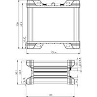 RUT901 industrieller 4G LTE Cat 4 Mobilfunk Router von Teltonika Zeichnung