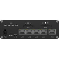 RUTC41 industrieller 4G LTE Edge Router von Teltonika RJ45 Ports und SIM-Slots RJ45 Ports und SIM-Slots des RUTC41 industriellen 4G LTE Edge Router von Teltonika