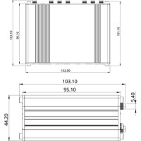 RUTX50 industrieller 5G Router mit 5x Ethernet Ports und Dual-Band Wi-Fi von Teltonika Zeichnung