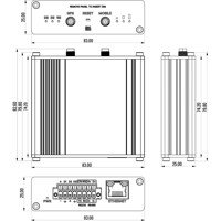 TRB246 industrielles 4G LTE Cat 4 Gateway von Teltonika Zeichnung Zeichnung des TRB246 industriellen 4G LTE Cat 4 Gateway von Teltonika