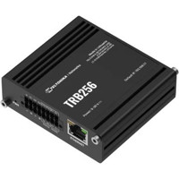 TRB256 industrielles 4G LTE 450 MHz NB-IoT Gateway von Teltonika liegend