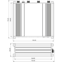 TRB500 industrielles 5G Gateway mit einem Gigabit Ethernet RJ45 Anschluss von Teltonika Zeichnung