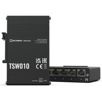 TSW010 DIN-Schienen Switch mit 5x RJ45 Ethernet Ports von Teltonika
