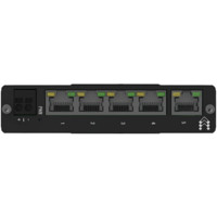 TSW010 DIN-Schienen Switch mit 5x RJ45 Ethernet Ports von Teltonika Front