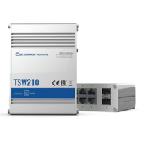 TSW210 industrieller Netzwerk Switch mit 8x RJ45 und 2x SFP Ports von Teltonika