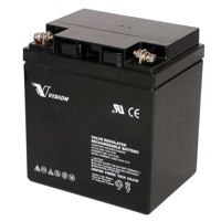 6FM28-X von Vision ist eine USV Ersatzbatterie mit 28AH, 10 Jahren Lebensdauer und 12V.