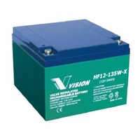 HF12-135W-X von Vision ist eine 10 Jahres Ersatzbatterie mit 24AH und 12V.