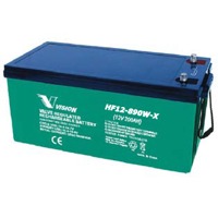 HF12-890W-X von Vision ist ein USV Ersatzakku mit 890 Watt, 200AH Kapazität und 10 Jahren Lebensdauer.