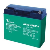 HP12-105W-X von Vision ist eine 5 Jahres USV Ersatzbatterie mit 105 Watt und 17AH Kapazität.