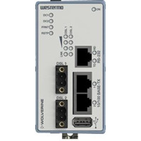 DWW-142-12VDC-BP industrieller Wolverine SHDSL Ethernet Extender mit einer Bypass Funktion von Westermo Front